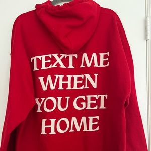 Lonely ghost red hoodie